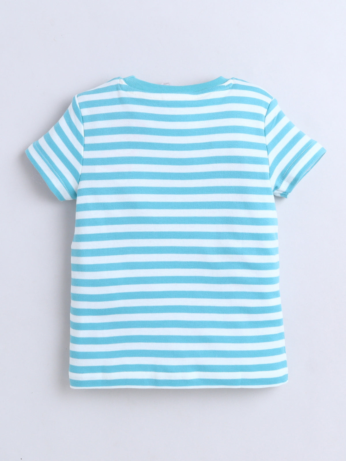 Baby Nation Cotton Knit Half Sleeves Coordinating Shorts Set - Blue Cool One Print